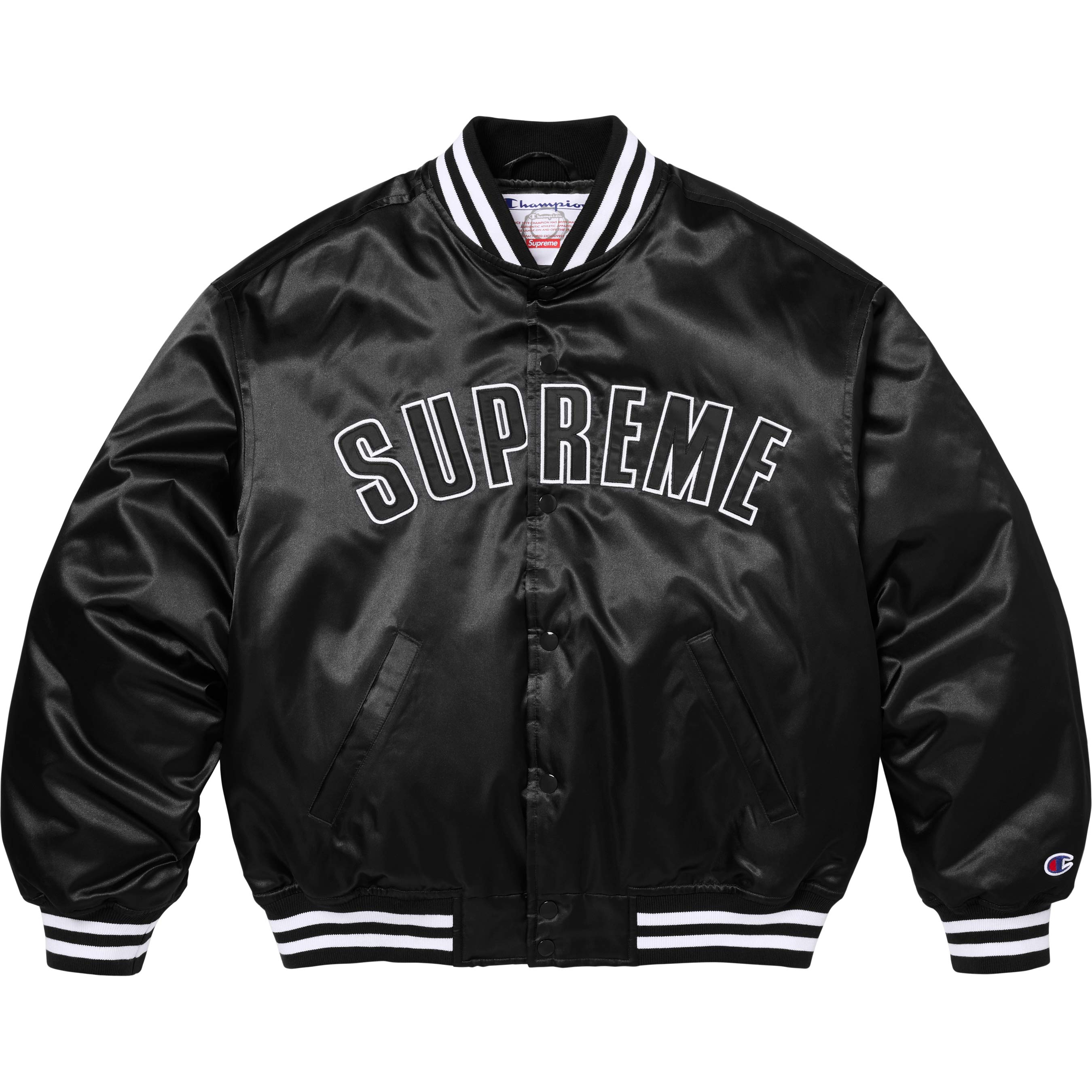 Supreme®/Champion® Satin Varsity Jacket view 15